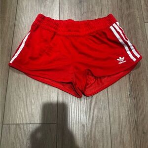 Adidas Women's Bright Red Athletic Shorts